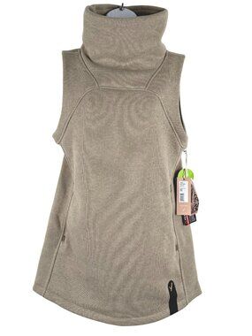 Indyeva Toga Sleeveless Thermal Polartec Tunic Top Small Tan Outdoor NWT FS-1536